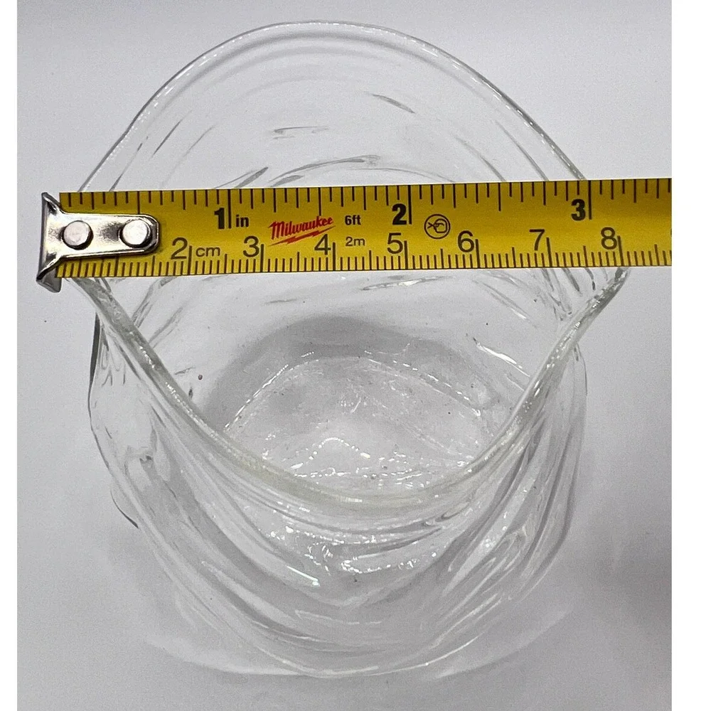 American Metalcraft GZB22 Glass Bowl Small Clear Excellent Crinkled Bag Design